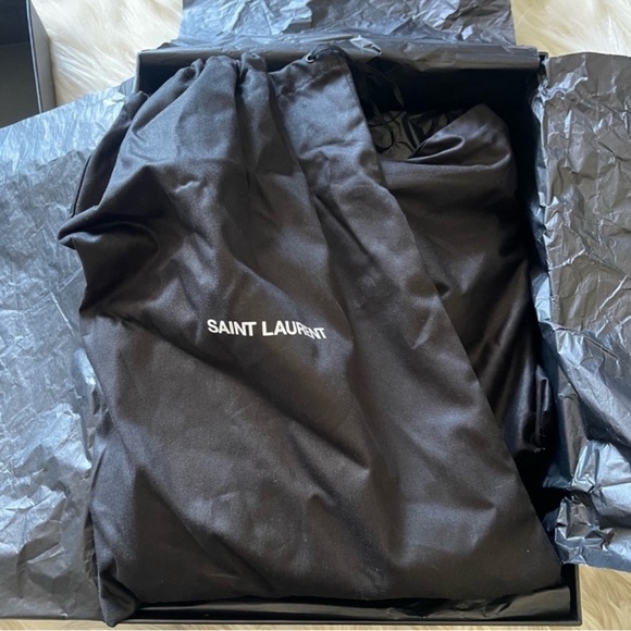 Saint Laurent Silver Ankle Boots - Picture 2 of 8